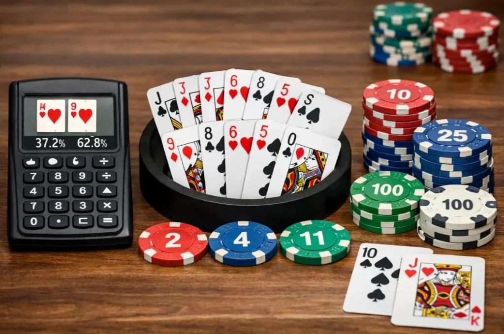 Покерный калькулятор, ауты и шансы банка для новичка